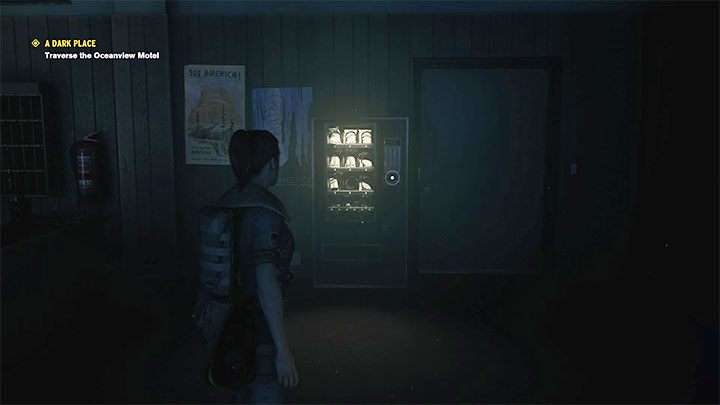 You will get to the hanging switch and you should remember how to behave - you have to pull the switch three times in order to move to the Oceanview Motel - Control AWE: A Dark Place walkthrough - Walkthrough - Control Guide