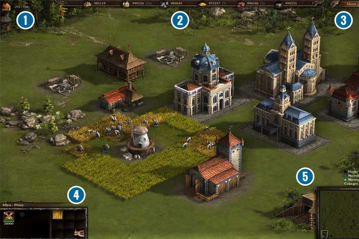 1 - Three types of information are displayed here - User interface | The Basics - The Basics - Cossacks 3 Game Guide