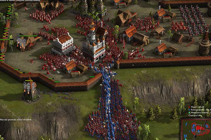 At some point a scripted event will occur - the southern gate will be blown up - The Defense of Mogliev - In Distress and Cold, On the Tsars Employ Campaign - Cossacks 3 Game Guide