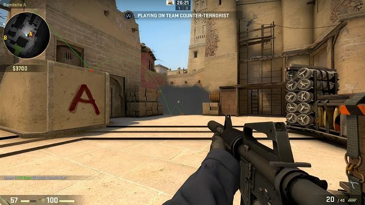 There is an easy way to block off the vision of opponents attacking point A from the direction of their respawn point - Mirage | Tournament maps in CS GO - Tournament Maps in Counter Strike: Global Offensive - CS GO Game Guide
