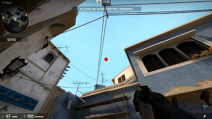 Yet another toss that you can take from the counter-terrorist respawn point - Mirage | Tournament maps in CS GO - Tournament Maps in Counter Strike: Global Offensive - CS GO Game Guide