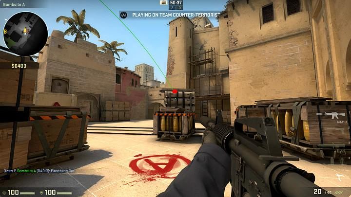 The grenade will bounce off the wall, fly towards the center and blind all of the players within the radius, thanks to which youll be able to win some time to eliminate potential targets - Mirage | Tournament maps in CS GO - Tournament Maps in Counter Strike: Global Offensive - CS GO Game Guide