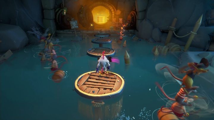 Once you're behind the huge door, everything should be easy - Crash 4: Booty Calls walkthrough - Salty Wharf, 1717 - Crash 4 Guide, Walkthrough