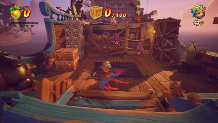 On Hook, Line, and Sinker you can get 100 boxes - Crash 4: Hook, Line and Sinker walkthrough - Salty Wharf, 1717 - Crash 4 Guide, Walkthrough