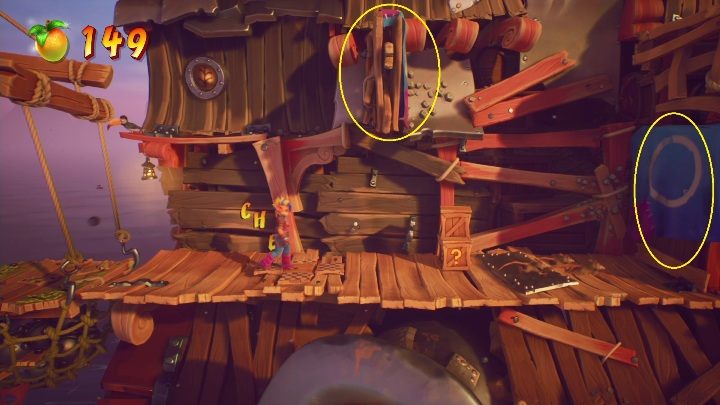 Time for another new mechanic - Crash 4: Hook, Line and Sinker walkthrough - Salty Wharf, 1717 - Crash 4 Guide, Walkthrough