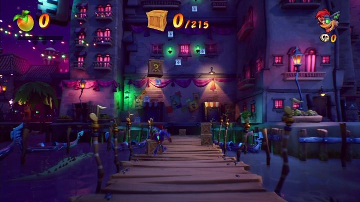 You can get 215 boxes on Off Beat - Crash 4: Off Beat walkthrough - Mosquito Marsh, A Few Days Ago - Crash 4 Guide, Walkthrough