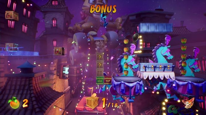 On this bonus level you can get 18 boxes - Crash 4: Off Beat walkthrough - Mosquito Marsh, A Few Days Ago - Crash 4 Guide, Walkthrough