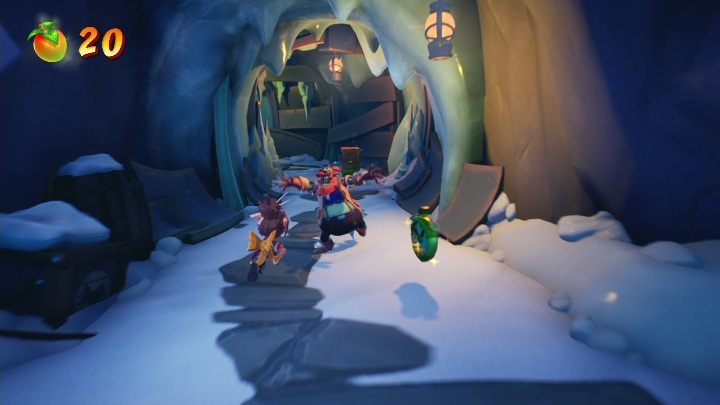 At the beginning of the map, you have to learn how to use sliding - Crash 4: Stay Frosty walkthrough - The 11th Dimension - Crash 4 Guide, Walkthrough