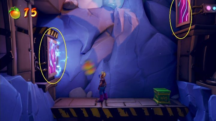 Your next important task is to avoid electrocution - Crash 4: Building Bridges walkthrough - The 11th Dimension - Crash 4 Guide, Walkthrough