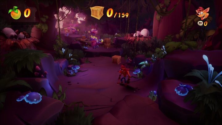 There are 159 chests on the Dino Dash map - Crash 4: Dino Dash walkthrough - Eggipus Dimension, 88 Milion B.C.B - Crash 4 Guide, Walkthrough