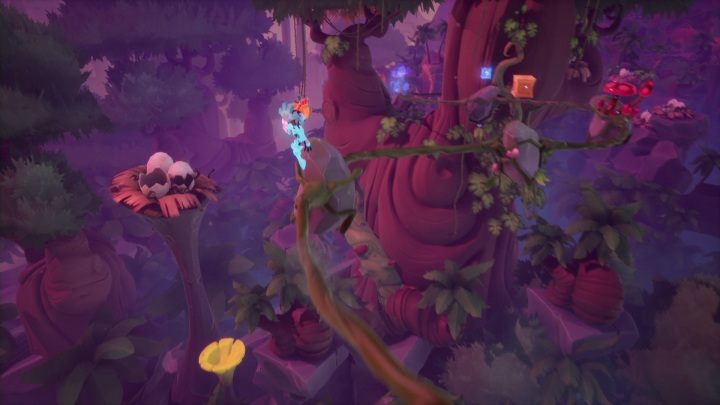 The next task is to slide down a liana - Crash 4: Dino Dash walkthrough - Eggipus Dimension, 88 Milion B.C.B - Crash 4 Guide, Walkthrough