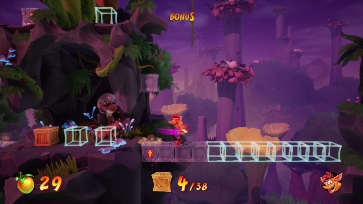The secret level is full of Wumpa fruits and TNT - Crash 4: Dino Dash walkthrough - Eggipus Dimension, 88 Milion B.C.B - Crash 4 Guide, Walkthrough