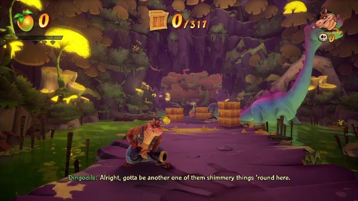 During Rock Blocked, there are 317 crates to smash - Crash 4: Rock Blocked walkthrough - Eggipus Dimension, 88 Milion B.C.B - Crash 4 Guide, Walkthrough