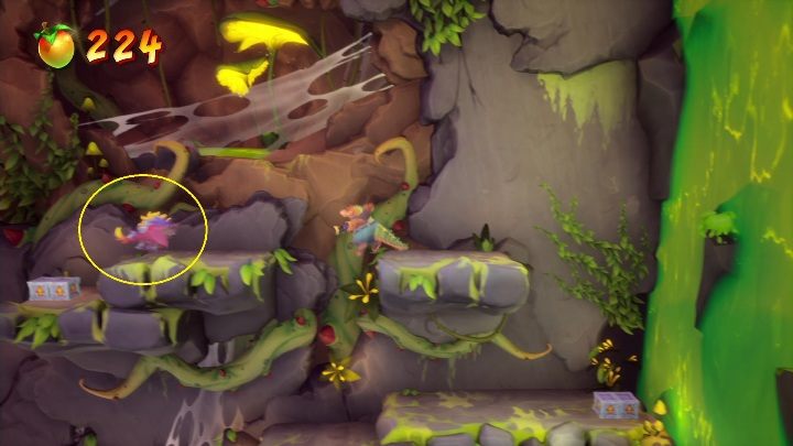 Further ahead, you will find opponents who have spikes on their spines - Crash 4: Rock Blocked walkthrough - Eggipus Dimension, 88 Milion B.C.B - Crash 4 Guide, Walkthrough