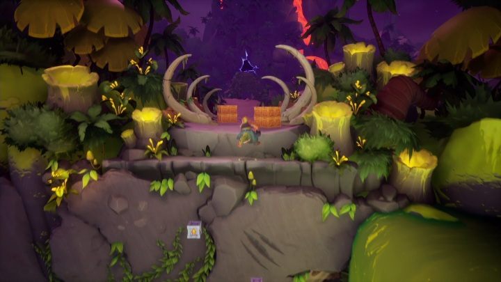 It's almost the end of the road, you just have to jump up and run to the edge - Crash 4: Rock Blocked walkthrough - Eggipus Dimension, 88 Milion B.C.B - Crash 4 Guide, Walkthrough