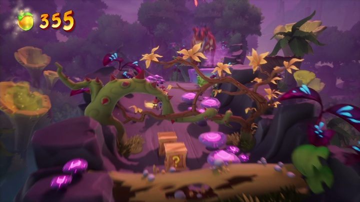 When you get back to Crash, you have to run away from the dinosaur again - Crash 4: Rock Blocked walkthrough - Eggipus Dimension, 88 Milion B.C.B - Crash 4 Guide, Walkthrough