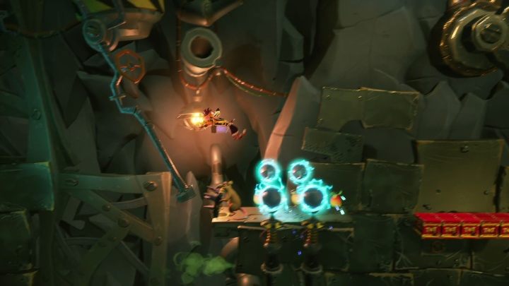 Then it's time to sequence with electricity - Crash 4: Toxic Tunnels walkthrough - Cortex Island - Crash 4 Guide, Walkthrough