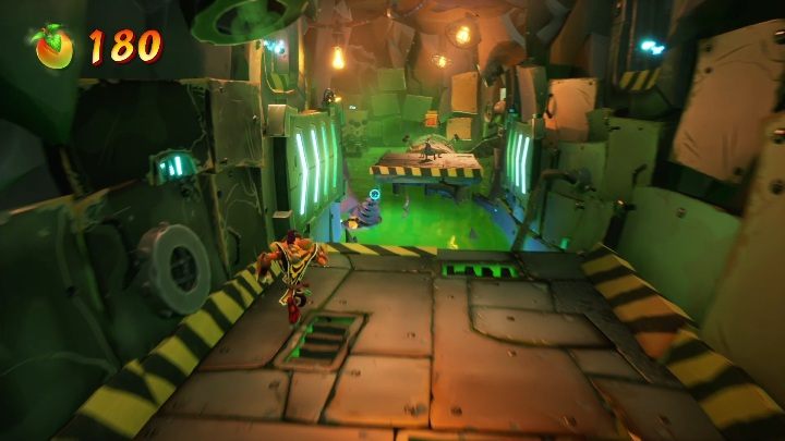 This is the continuation of wall jumping - Crash 4: Toxic Tunnels walkthrough - Cortex Island - Crash 4 Guide, Walkthrough