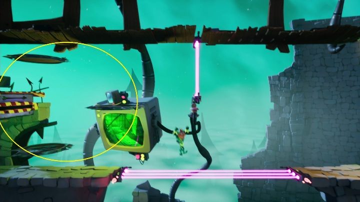 Don't be afraid of the sharp platforms which are rushing straight at you - Crash 4: Cortex Castle - Cortex Island - Crash 4 Guide, Walkthrough