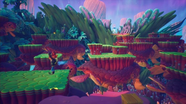 Now, you'll have to jump across turtles - Crash 4: Crash Landed walkthrough - Bermugulas Orbit, ??? - Crash 4 Guide, Walkthrough