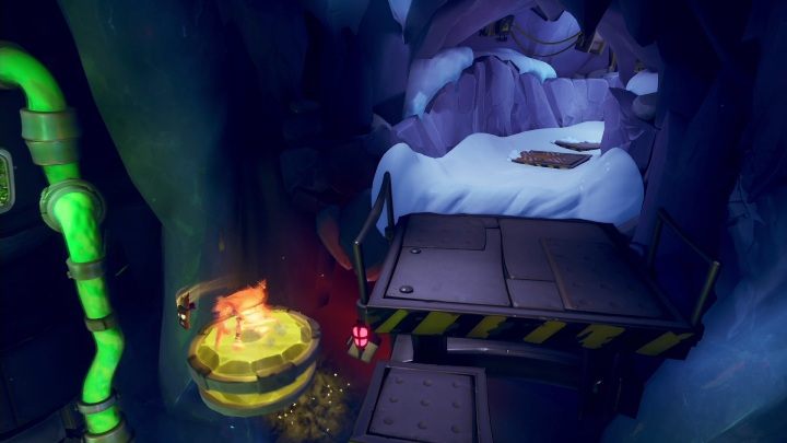 A hidden area that you will unlock after obtaining the Yellow Gem is on the Bears Repeating level - Crash 4: Yellow Gem - where to find, location of the diamond - Special Gems - Crash 4 Guide, Walkthrough