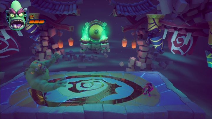 Watch fot the moments when you can stun him and then throw him off the map - Crash 4: N. Brio boss fight - how to beat? - Bosses - Crash 4 Guide, Walkthrough