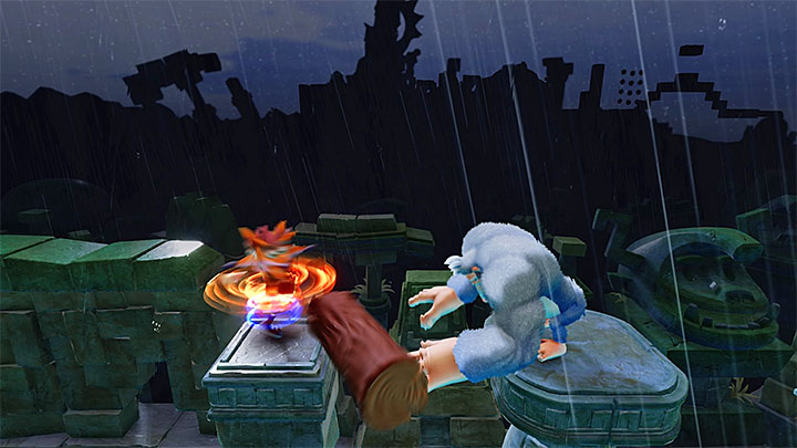 Stop in the area shown on screenshot 1 - Crash Bandicoot N. Sane Trilogy: Ruination - Crash Bandicoot N. Sane Trilogy: Crash Bandicoot 2 - Alpine Warp Room - Crash Bandicoot N. Sane Trilogy Game Guide