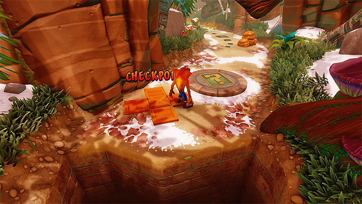 After youre back on the main path, proceed, avoiding further totems, bee swarms, and spitting plants - Crash Bandicoot N. Sane Trilogy: Bee-Having - Crash Bandicoot N. Sane Trilogy: Crash Bandicoot 2 - Alpine Warp Room - Crash Bandicoot N. Sane Trilogy Game Guide