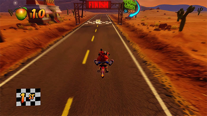 After you have smashed all of the crates and obtained a clear gem, repeat the race and focus on crossing the finishing line first - Crash Bandicoot N. Sane Trilogy: Orange Asphalt - Crash Bandicoot N. Sane Trilogy: Crash Bandicoot 3 - Future location - Crash Bandicoot N. Sane Trilogy Game Guide