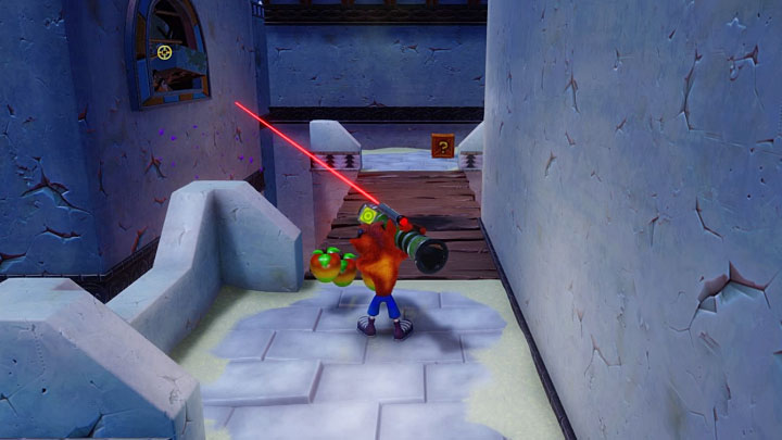 After the stage starts, jump onto the neighboring roof - Crash Bandicoot N. Sane Trilogy: Flaming Passion - Crash Bandicoot N. Sane Trilogy: Crash Bandicoot 3 - Future location - Crash Bandicoot N. Sane Trilogy Game Guide