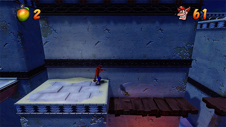 If you have not died yet, on the next roof, apart from crates, you will find a plate with skull shown in screenshot 1 which will take you to the Death Route - Crash Bandicoot N. Sane Trilogy: Flaming Passion - Crash Bandicoot N. Sane Trilogy: Crash Bandicoot 3 - Future location - Crash Bandicoot N. Sane Trilogy Game Guide