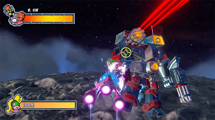 The remaining two elements to shoot down are laser cannons on the sides of the mech - Crash Bandicoot N. Sane Trilogy: Mech Wrecked, Again! - Crash Bandicoot N. Sane Trilogy: Crash Bandicoot 3 Warped trophies - Crash Bandicoot N. Sane Trilogy Game Guide