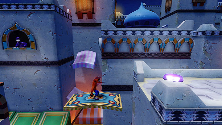 You can obtain the violet gem during the thirteenth stage - High Time - Crash Bandicoot N. Sane Trilogy: Bringing Down the House - Crash Bandicoot N. Sane Trilogy: Crash Bandicoot 3 Warped trophies - Crash Bandicoot N. Sane Trilogy Game Guide