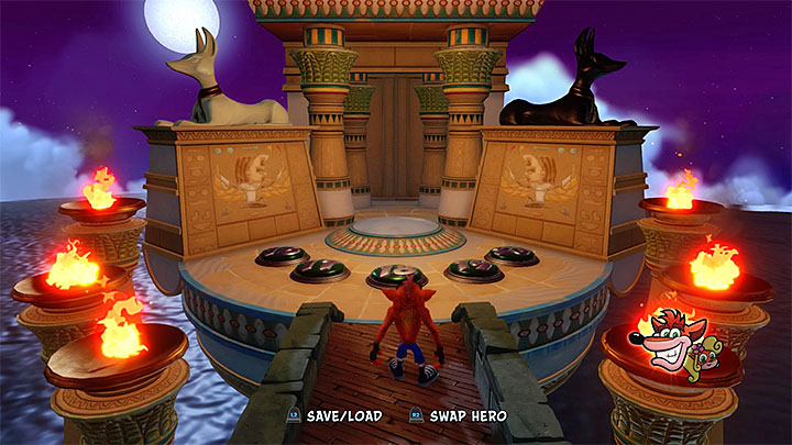 The fourth area with portals - Crash Bandicoot N. Sane Trilogy: Crash Bandicoot 3 - Egyptian location guide - Crash Bandicoot N. Sane Trilogy: Crash Bandicoot 3 - Egyptian location - Crash Bandicoot N. Sane Trilogy Game Guide