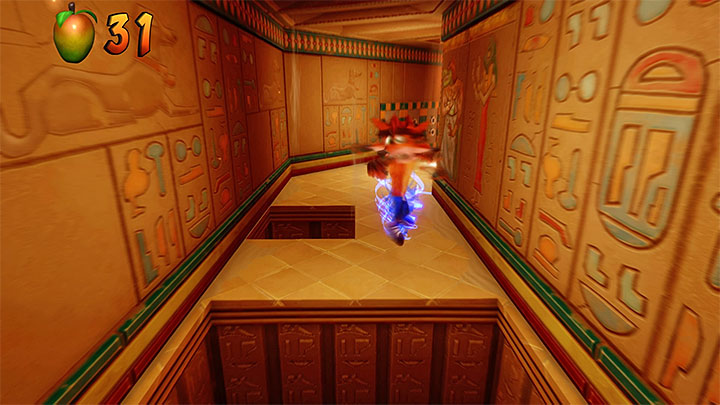 After the level starts, run down the screen and smash four crates, where there is a crate with an extra life - Crash Bandicoot N. Sane Trilogy: Sphynxinator - Crash Bandicoot N. Sane Trilogy: Crash Bandicoot 3 - Egyptian location - Crash Bandicoot N. Sane Trilogy Game Guide