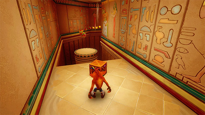 Explore corridors behind the platform warping to the secret location - Crash Bandicoot N. Sane Trilogy: Sphynxinator - Crash Bandicoot N. Sane Trilogy: Crash Bandicoot 3 - Egyptian location - Crash Bandicoot N. Sane Trilogy Game Guide