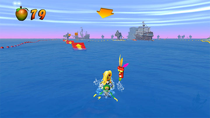 Follow the route and you will soon reach a bigger reservoir shown in the above screenshot - Crash Bandicoot N. Sane Trilogy: Tell No Tales - Crash Bandicoot N. Sane Trilogy: Crash Bandicoot 3 - Egyptian location - Crash Bandicoot N. Sane Trilogy Game Guide