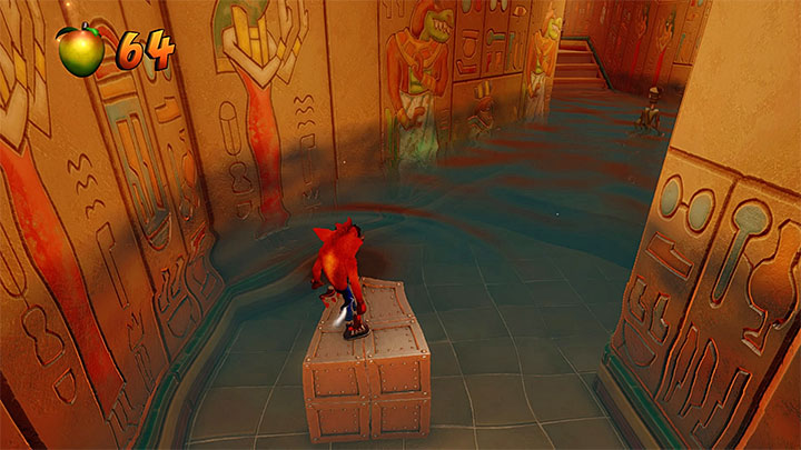 Smash crates in the area that is being flooded and move on - Crash Bandicoot N. Sane Trilogy: Tomb Wader - Crash Bandicoot N. Sane Trilogy: Crash Bandicoot 3 - Egyptian location - Crash Bandicoot N. Sane Trilogy Game Guide