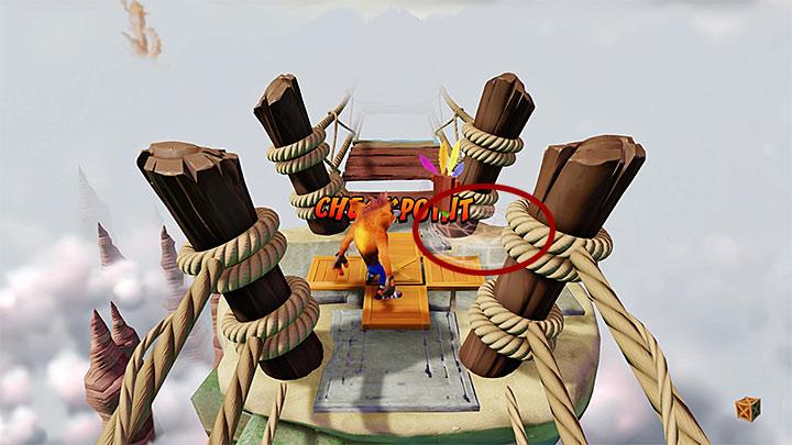 At one point you will reach a wall made of metal crates, two TNT crates and one normal crate - Crash Bandicoot N. Sane Trilogy: Road to Nowhere - Crash Bandicoot N. Sane Trilogy: Crash Bandicoot - Wumpa Island - Crash Bandicoot N. Sane Trilogy Game Guide