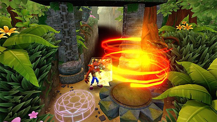 The idea of this stage is identical to the previous Boulders task, and thus you will need to run from a boulder and avoid obstacles - Crash Bandicoot N. Sane Trilogy: Boulder Dash - Crash Bandicoot N. Sane Trilogy: Crash Bandicoot - Wumpa Island - Crash Bandicoot N. Sane Trilogy Game Guide