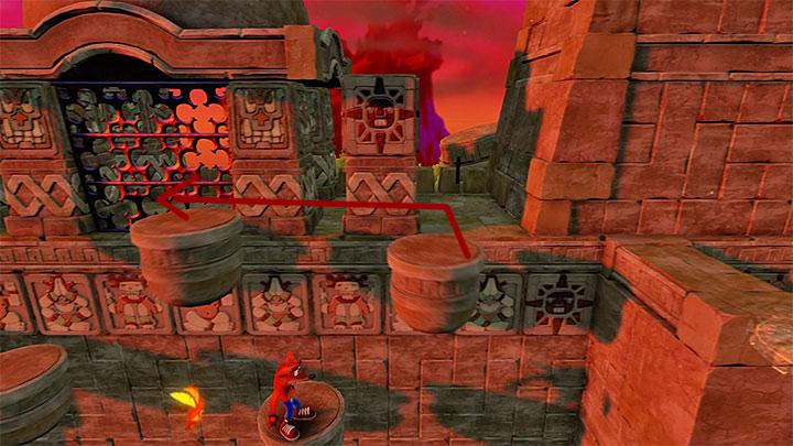 Move on to the right till you reach an area will levitating groups of platforms - Crash Bandicoot N. Sane Trilogy: Sunset Vista - Crash Bandicoot N. Sane Trilogy: Crash Bandicoot - Wumpa Island - Crash Bandicoot N. Sane Trilogy Game Guide