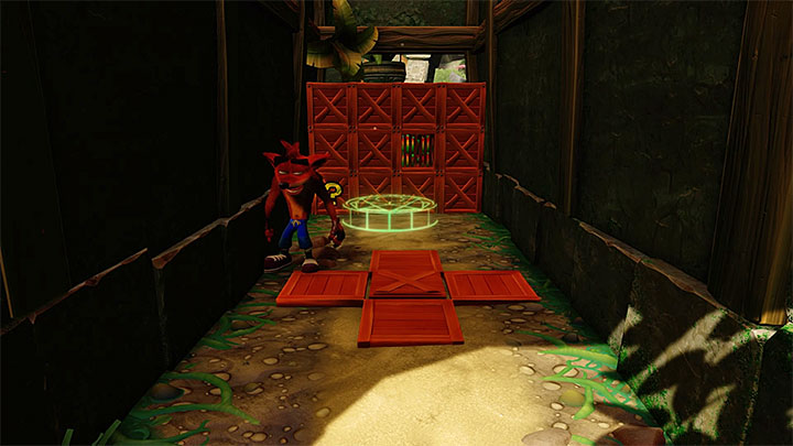 While exploring the main part of the level, notice the transparent object on the ground shown on the above picture (you will get here before you use the portal to bonus round) - Crash Bandicoot N. Sane Trilogy: Jungle Rollers - Crash Bandicoot N. Sane Trilogy: Crash Bandicoot - N. Sanity Island - Crash Bandicoot N. Sane Trilogy Game Guide