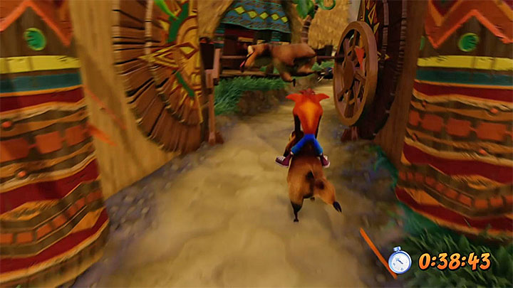 In the final phase of the ride you will encounter a new type of obstacles - grilled hogs - Crash Bandicoot N. Sane Trilogy: Hog Wild - Crash Bandicoot N. Sane Trilogy: Crash Bandicoot - N. Sanity Island - Crash Bandicoot N. Sane Trilogy Game Guide