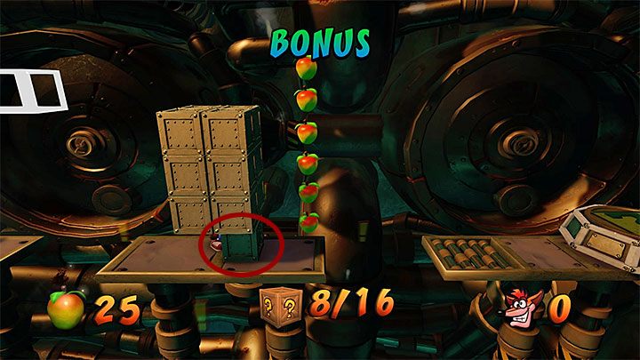 After you have returned to the main part of the sewer, move on and smash wooden crates as you go - Crash Bandicoot N. Sane Trilogy: Sewer or Later - Crash Bandicoot N. Sane Trilogy: Crash Bandicoot 2 - Sewer Warp Room - Crash Bandicoot N. Sane Trilogy Game Guide