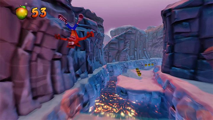 Move as far to the left as possible and make a jump at the last moment - Crash Bandicoot N. Sane Trilogy: Crash Cubed - Crash Bandicoot N. Sane Trilogy: Crash Bandicoot 2 Cortex Strikes Back - Crash Bandicoot N. Sane Trilogy Game Guide