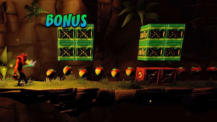 When you return on the main path in this level you must reach the fork again, the one where you started the Death Route - Crash Bandicoot N. Sane Trilogy: Night Fight - Crash Bandicoot N. Sane Trilogy: Crash Bandicoot 2 - High-Tech Warp Room - Crash Bandicoot N. Sane Trilogy Game Guide