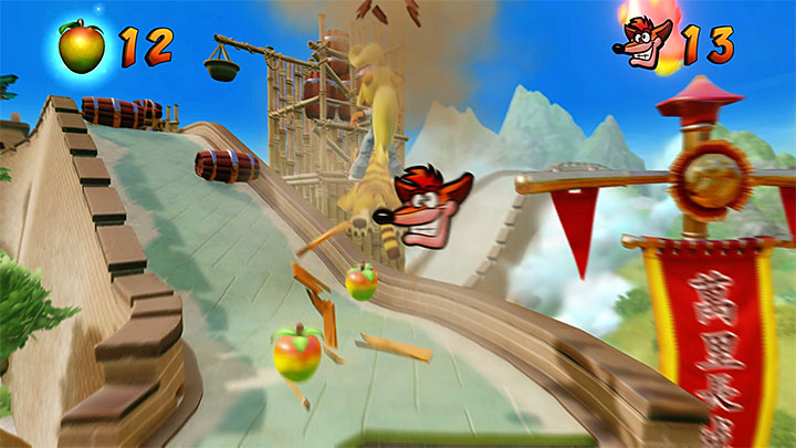 When you start the ride you must immediately focus on destroying crates, avoiding obstacles (e - Crash Bandicoot N. Sane Trilogy: Orient Express - Crash Bandicoot N. Sane Trilogy: Crash Bandicoot 3 - Medieval location - Crash Bandicoot N. Sane Trilogy Game Guide