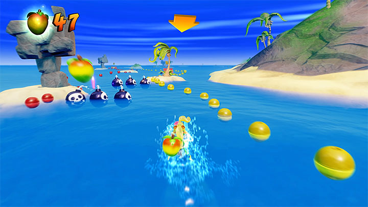 Unlock a checkpoint and when you turn right you must start avoiding bombs - Crash Bandicoot N. Sane Trilogy: Makin Waves - Crash Bandicoot N. Sane Trilogy: Crash Bandicoot 3 - Medieval location - Crash Bandicoot N. Sane Trilogy Game Guide