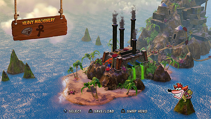 Cortex Island view - Crash Bandicoot N. Sane Trilogy: Crash Bandicoot - Cortex Island - Island description - Crash Bandicoot N. Sane Trilogy: Crash Bandicoot - Cortex Island - Crash Bandicoot N. Sane Trilogy Game Guide