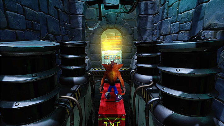 Between you and the portal that ends this level there is only one room with traps - Crash Bandicoot N. Sane Trilogy: The Lab - Crash Bandicoot N. Sane Trilogy: Crash Bandicoot - Cortex Island - Crash Bandicoot N. Sane Trilogy Game Guide